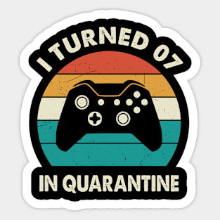 I Turned 7 In Quarantine - Birthday 2014 Gift For 7 Year Sticker